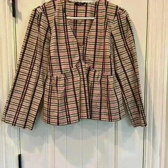 Rails Noella Plaid Empire-Waist Top - Picture 4 of 16